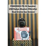 powerdex Taşınabilir Bluetooth Hoparlör – Mikrofonlu, Güçlü Bass, AUX/USB/TF Kart Destekli, Kablosuz Ses Sistemi