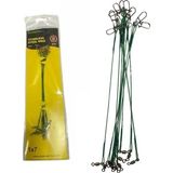 Powerex 20CM 10lu Paket Çelik Tel Klipsli Bilyeli Fırdöndülü
