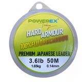 Powerex Hard Armour %100 Fluorocarbon 50 M Clear Leader Misina