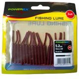 Powerex Karides Kokulu Micro Lrf 5,2 Cm Bloody Red Lrf Silikonu - Levrek Sudak Lrf Spin At Çek Yemi 18 Adet Paket