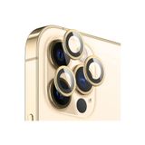 Powerfox iPhone 11 Pro Max/11 Pro Uyumlu Alüminyum Alaşım Tempered Glass Kamera Lens Koruyucu, 3'lü Set, Gold