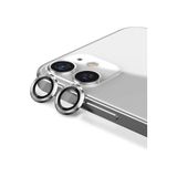 Powerfox Iphone 11/12/12 Mini Uyumlu Alüminyum Alaşım Tempered Glass Kamera Lens Koruyucu(2'Li Set) Gümüş