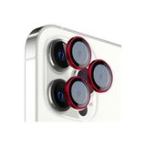 Powerfox Iphone 12 Pro Uyumlu Kamera Lens Koruyucu(3'Lü Set) Kırmızı