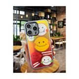 Powerfox iPhone 15 Pro Max Uyumlu Hologramlı Kılıf, Gülen Yüzler