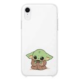 Powerfox iPhone XR ile Uyumlu Baby Yoda Tasarım Telefon Kılıfı, Şeffaf