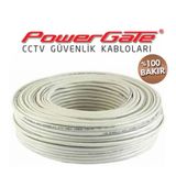 Powergate EVO 100 mt 2+1 Bakır CCTV Güvenlik Kablosu