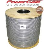 Powergate PRO 500 mt 2+1 Bakır CCTV Güvenlik Kablosu