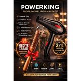 POWERKİNG 2500 Wt Profesyonel Fön Makinesi Kuaförlerin Tercihi 2Yıl Garanti Saç şekillendirici Hairdrey