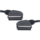 Powermaster 1.2 Metre Posetlı 7 Mm Sıyah Scart Scart Kablo