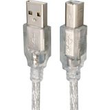 Powermaster 1.5 Metre 2.0V Şeffaf Mavi Usb Yazıcı Kablosu