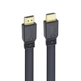 Powermaster 1.5 Metre Flat Yassı Gold Uçlu 19 Pin Hdmı Kablo