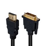 Powermaster 1.5 Metre Hdmı Dvı Kablo Dvi To Hdmi Bilgisayar Pc Dvi Çıkışını Hdmi Çevirici Dönüştürücü Kablo