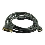 Powermaster 1.5 Metre HDMI DVI Kablo Siyah Renkli Kaliteli Aksesuar Özelliği ile Uzun Ömürlü