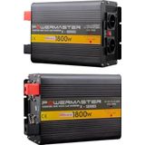 Powermaster 12 V Volt 1800 W Watt Modifiye Sinus Inverter Invertör 12-220 V Çevirici Dönüştürücü Dijital Ekranlı