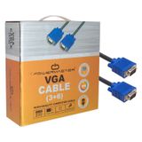 Powermaster 15 Pin Erkek Erkek 10 Metre Vga Kablo Bilgisayar Monitör Dvr Kayıt Cihazı Arası Görüntü Kablosu