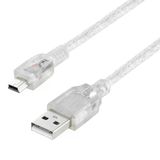 Powermaster 16731 USB 2.0 5 m Şeffaf USB Am/Mini 5 Pin Kablo