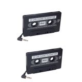 Powermaster 2 Adet Oto Teyp Kaset Adaptörü Mp3 Mp4 Cd Çalar Kablolu Araç Aux Dönüştürücü Player