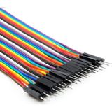 Powermaster 20 cm Erkek/erkek Jumper Kablo (40'lı Paket) - Çok Renkli
