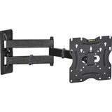 Powermaster 22-49 Inç aralıkları için (49''uyum göstermez)Hareketli Siyah LCD LED Tv Monitör Duvar Askı Aparatı 55-124 Ekran Arası 30 kg Taşır