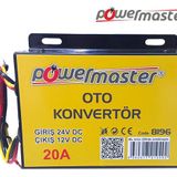 Powermaster 24-12 Volt 20 Amper Oto Konvertör