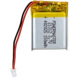 Powermaster 3.7 Volt 150 Mah Lityum Polimer Şarjlı Pil 4X20X25 mm Akıllı Saat Kulaklık Pili