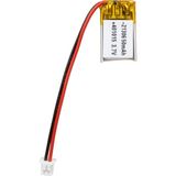 Powermaster 3.7 Volt 50 Mah Lityum Polimer Şarjlı Pil 4X10X15 mm Akıllı Saat Kulaklık Pili