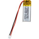Powermaster 3.7 Volt 60 Mah Lityum Polimer Şarjlı Pil 3X10X25 mm Akıllı Saat Kulaklık Pili