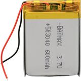 Powermaster 3.7 Volt 600 Mah Lityum Polimer Pili 4X3X0.3 cm Kulaklık Pili Batarya