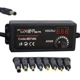 Powermaster 3 Volt - 24 Volt 2 Amper Çok Uçlu Ayarlı Kademeli Adaptör