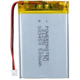 Powermaster 303450 3.7 Volt 500 Mah Lıtyum Polımer Pıl