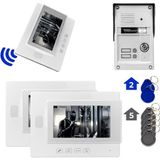 Powermaster 37t2 2 Daire 7 Nfc Destekli Görüntülü Kapı Zili Interkom Akıllı Ev Güvenliği Sistemi