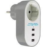 Powermaster 3xusb Tekli Termal Akım Korumalı Priz 10A-2500W - Beyaz