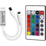 Powermaster 5-12-24 Volt 3x2 Amper Mini 24 Tuşlu LED Rgb Kontrol Cihazı - Çok Renkli