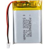 Powermaster 502535 3.7 Volt 400 Mah Lıtyum Polımer Pıl