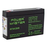 Powermaster 6 Volt 7 Amper 150x50x94 mm Akü