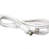 Powermaster 60 Ohm Erkek F Erkek Kablo 1.2 m Beyaz Kablo