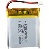 Powermaster 603035 3.7 Volt 600 Mah Lityum Polimer Pil - 1 Adet