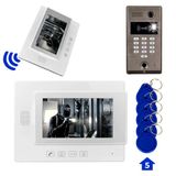 Powermaster 773Tp 1 Daire 7'' Nfc Şifre Girişli Görüntülü Diafon Kapı Zili Interkom Akıllı Ev Güvenliği Sistemi