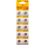 Powermaster AG13 LR44 Kartela Alkaline Düğme Pil 10'lu