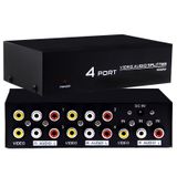 Powermaster AV-104 4 Port Video Audio Splitter