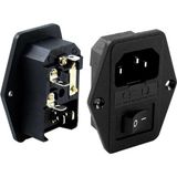 Powermaster C7 Dişi Fiş Şase Anahtarlı Kulaklı (IC-214) - Siyah
