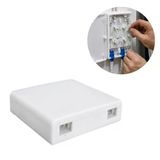 Powermaster Dahili Tip Plastik Fiber Beyaz Ek Bağlantı Kutusu