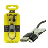 Powermaster Dataline Android Serisi Type C Aparatlı Örgülü Kısa Şarj Kablosu