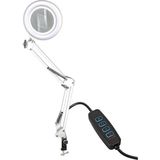 Powermaster Dexter Powermaster 8606C-D 220 Volt 3 Diopter 64 Ledli 155MM Masaüstü Akrobat Büyüteç