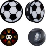 Powermaster Duvar Aplik Gün Işığı Kırmızı Futbol Topu Dekorlu Dekoratif Gece Lambası Led Aydınlatma 16x5 Cm