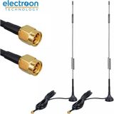 Powermaster electroon 4G/LTE 5dBi Superbox Uyumlu 3mt Kablolu Dış Ortam Modem Anteni - 2Adet