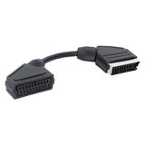 Powermaster Elektromer Scart Erkek-Dişi Ara Kablo 20 cm Siyah Renkli Standart Özellikli - 0 - Siyah
