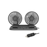 Powermaster Fan10 İki Başlıklı Araç Fanı Oto Fan Vantilatör 12 Volt Dc Usb Girişli Masaüstü 2’Li Pla