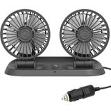 Powermaster FAN10 Iki Başlıklı Araç Fanı Oto Fan Vantilatör 12 Volt Dc USB Girişli Masaüstü 2’li Plastik Ev-Ofis-Araç Fanı - Siyah