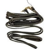 Powermaster Fully G-512AB 5 Metre 2 Rca + 2 Rca L-Tip Şaseli Oto Amfi Sinyal Kablosu - elektrik aksesuar - Siyah